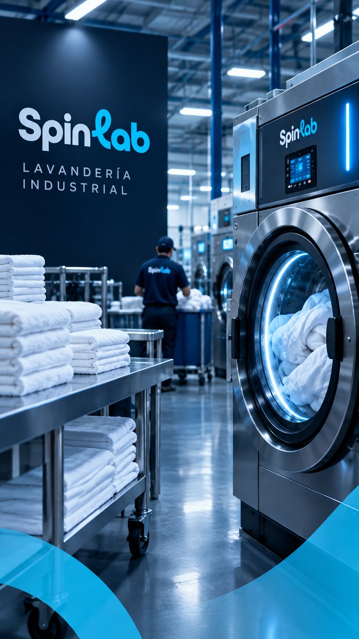 Planta de SpinLab - lavandería industrial